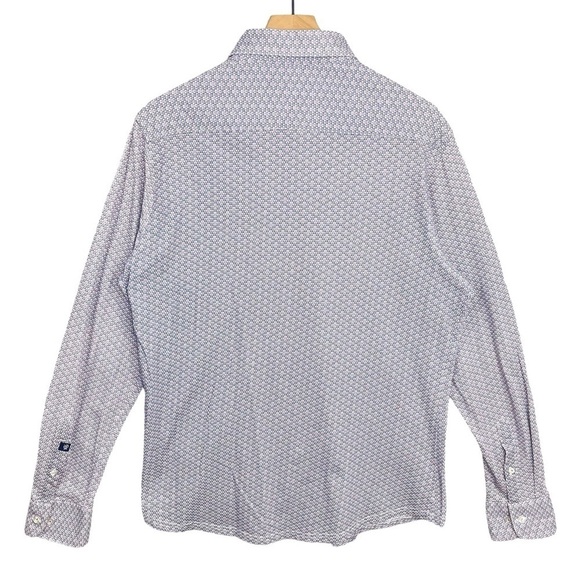 Stone Rose Shirt Mens XL Button Up Subtle Marijuana Leaf Novelty Print - Picture 6 of 12